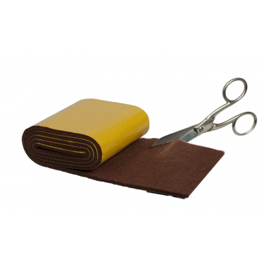 F2001M 1m ROLLO FIELTRO ADHESIVO MARRON 8,5cm