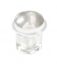 T1006T TOPE REDONDO PLASTICO TRANSPARENTE C/TORNIL