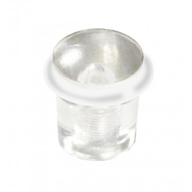 T1006T TOPE REDONDO PLASTICO TRANSPARENTE C/TORNIL
