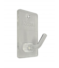 P2001T BL 3ud PERCHA ADHESIVA PEQUEÑA TRANSPARENTE