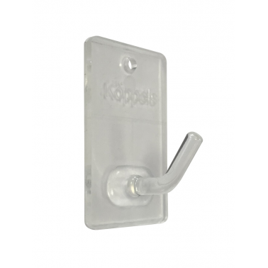 P2001T BL 3ud PERCHA ADHESIVA PEQUEÑA TRANSPARENTE