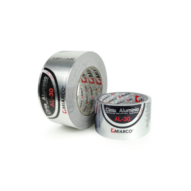 10665 CINTA ALUMINIO AL-30 AC  PLATA 50mm x 10m MIARCO