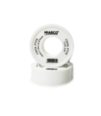 232 CINTA DE PTFE TAPA Y CARRETE BLANCO 12x12x0,075mm MIARCO