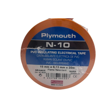 6099 CINTA AISLANTE 20X19mm NARANJA NUÑEZ-10 PLYMOUTH
