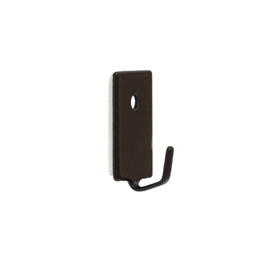 P2003N BL 4ud PERCHA ADHESIVA ACERO NEGRO GANCHO FINO KÖPPELS