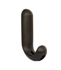 P3001N BL 1ud PERCHA ADHESIVA GRANDE PLASTICA FORMA "J" NEGRA KOPPELS