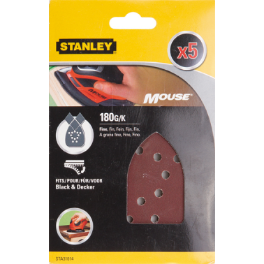 ACC.STA31014XJ 5 LIJAS P/MOUSE G-180