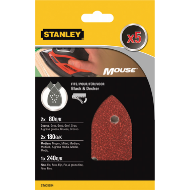 ACC.STA31024XJ 5 LIJAS P/MOUSE G-SURTIDO