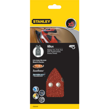 ACC.STA31437 5 LIJAS TRIANG.VELCRO G-060