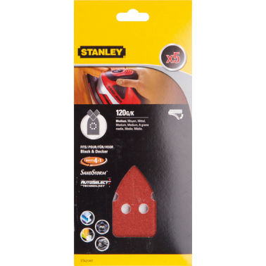 ACC.STA31447 5 LIJAS TRIANG.VELCRO G-120