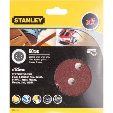 ACC.STA32027XJ 5 LIJAS Ø125 VELCRO G-060