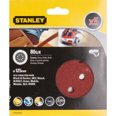 ACC.STA32032XJ 5 LIJAS Ø125 VELCRO G-080