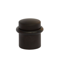 T1006N BL 1ud TOPE REDONDO METALICO NEGRO CON TACO/TORNILLO KOPPELS