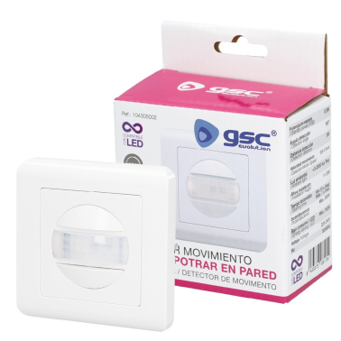 104305002 DETECTOR EMPOTRAR PARED NEKATI BLANCO GSC