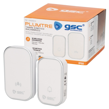 104000010 TIMBRE INALAMBRICO KINETICO BLANCO PLUMTRE GSC