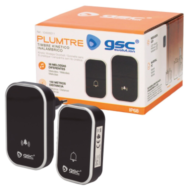 104000011 TIMBRE INALAMBRICO KINETICO NEGRO PLUMTRE GSC