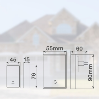 104000011 TIMBRE INALAMBRICO KINETICO NEGRO PLUMTRE GSC