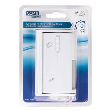 AF141020 AVISADOR DE PRESENCIA PIR Y ALARMA COATI SIMON BRICO