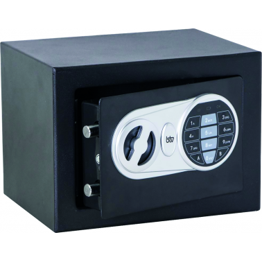 CAJA FUERTE SOBREPONER MINIBANK NEGRA