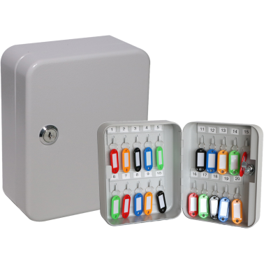 PORTALLAVES ACERO 205X165X85MM 20 LLAVES