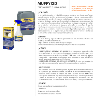 414005 5L BIDON TRATAMIENTO ANTI MOHO MUFFYXID