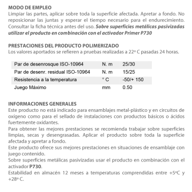 1SO075 75ml ADHESIVO SELLADOR GAS/LIQUIDOS 35S77
