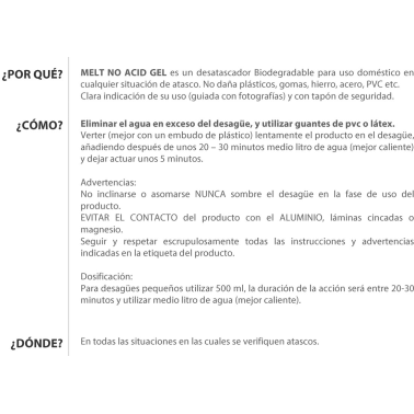 3MB001SPPT 1L DESATASCADOR MELT GEL LIGHT (SIN ACIDO SULFURICO)