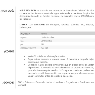 3LS001SPPT 1L DESATASCADOR SIN ACIDO MELT NO ACID