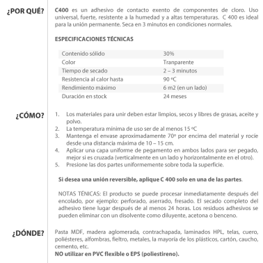 3AV400 COLA PROFESIONAL EN SPRAY 400ml FAREN