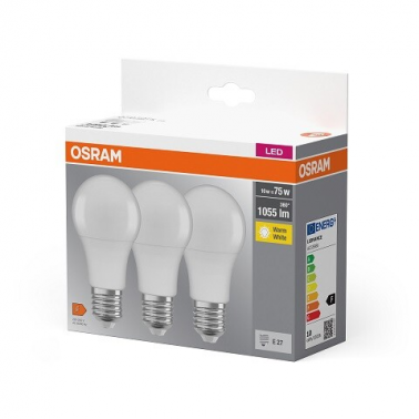 819436 3u LAMPARA STANDARD LED E27 10W 2700K BASE OSRAM