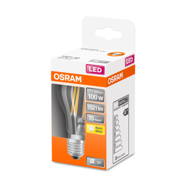 124707 LAMPARA STANDARD FIL LED E27 10W 2700K RETROFIT OSRAM