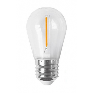 2601497-NA LAMPARA FIL RECTO NARANJA E27 P/GUIRNAL