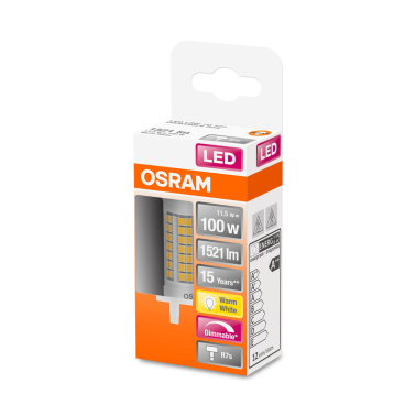 432536 LAMPARA LINEAL LED REGULABLE R7S 11,5W 2700K 78mm LINE OSRAM