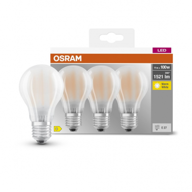 592513 3u LAMPARA STANDARD FIL LED MATE E27 11W 2700K BASE OSRAM