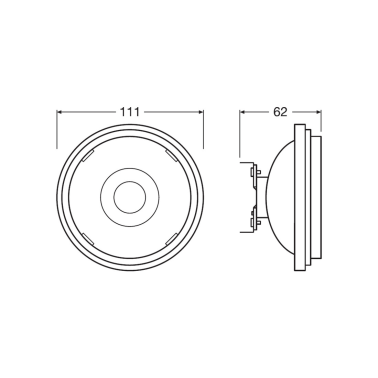 049063 LAMPARA LED AR111 REG G53 11,5W 3000K 40° LEDVANCE