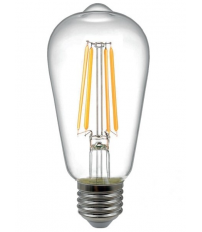 121170 LAMPARA PERA FIL LED ST64 E27 12W 3000K  B&B