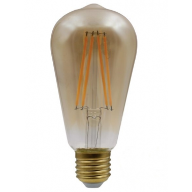 121173 LAMPARA PERA FIL LED GOLDEN ST64 E27 12W 3000K  B&B
