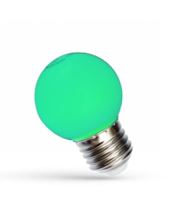 WOJ11796 LAMPARA ESFERICA LED 1W E27 VERDE SPECTRUM