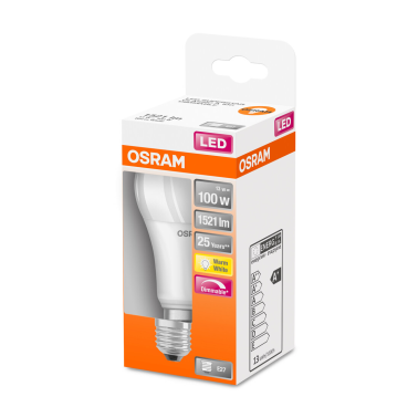 433823 LAMPARA STANDARD LED REGULABLE E27 13W 2700K SUPERSTAR OSRAM