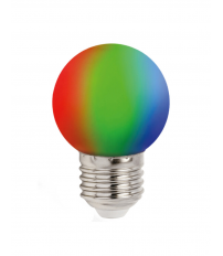 WOJ+13105 LAMPARA ESFERICA LED 1W RGB SPECTRUM