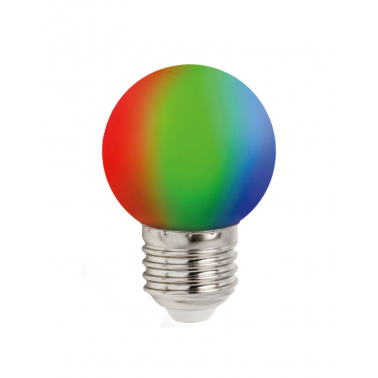 WOJ+13105 LAMPARA ESFERICA LED 1W RGB SPECTRUM