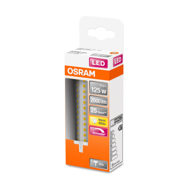 432550 LAMPARA LINEAL LED REGULABLE R7S 15W 2700K 118mm LINE OSRAM