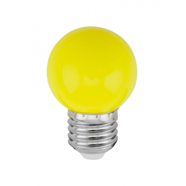 200605007 LAMPARA LED ESFERICA 1W E27 AMARILLO GSC
