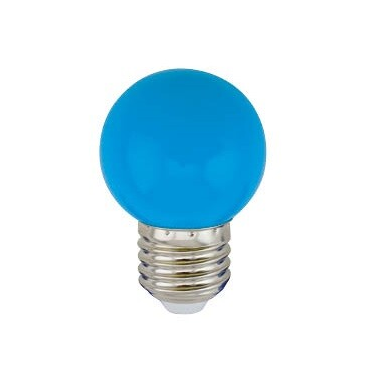 200605005 LAMPARA LED ESFERICA 1W E27 AZUL GSC