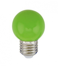 200605008 LAMPARA LED ESFERICA 1W E27 VERDE GSC