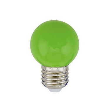 200605008 LAMPARA LED ESFERICA 1W E27 VERDE GSC