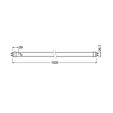 039300 TUBO LED T8 18,3W 3000K 1500mm EM OSRAM