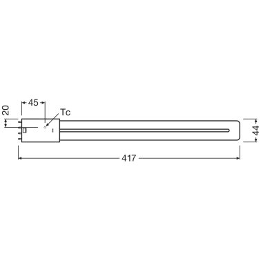 557833 LAMPARA PL DULUX L LED 18W 2G11 4000K OSRAM