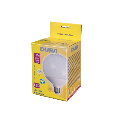 GLO120WB LAMPARA GLOBO LED E27 18W 3000K DURALAMP