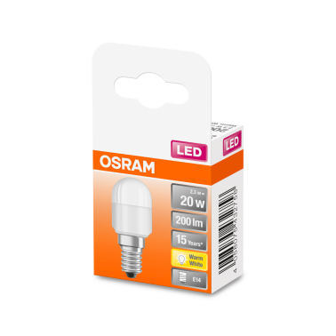 432758 LAMPARA T26 LED MATE E14 2,3W 2700K SPECIAL OSRAM